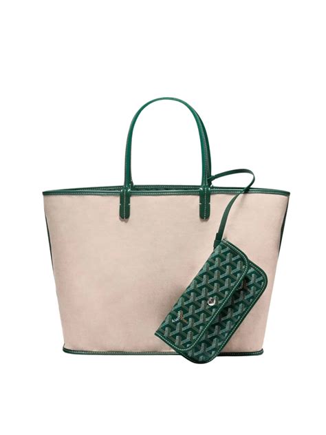 goyard goyardine reversible pertuis pm sky green|Saint Louis PM Bag .